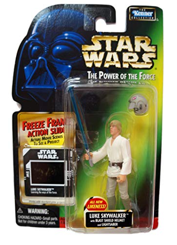 Star Wars - POTF - Freeze Frame Card - Luke Skywalker (New Likeness) - with Blast Shield Helmet and Lightsaber …