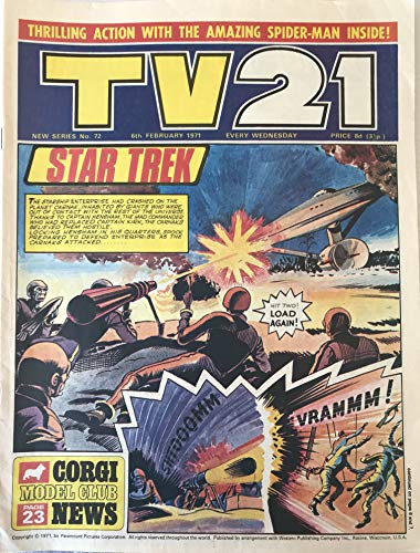 Vintage Ultra Rare TV21 Comic Magazine Issue No.72 6th February 1971 …